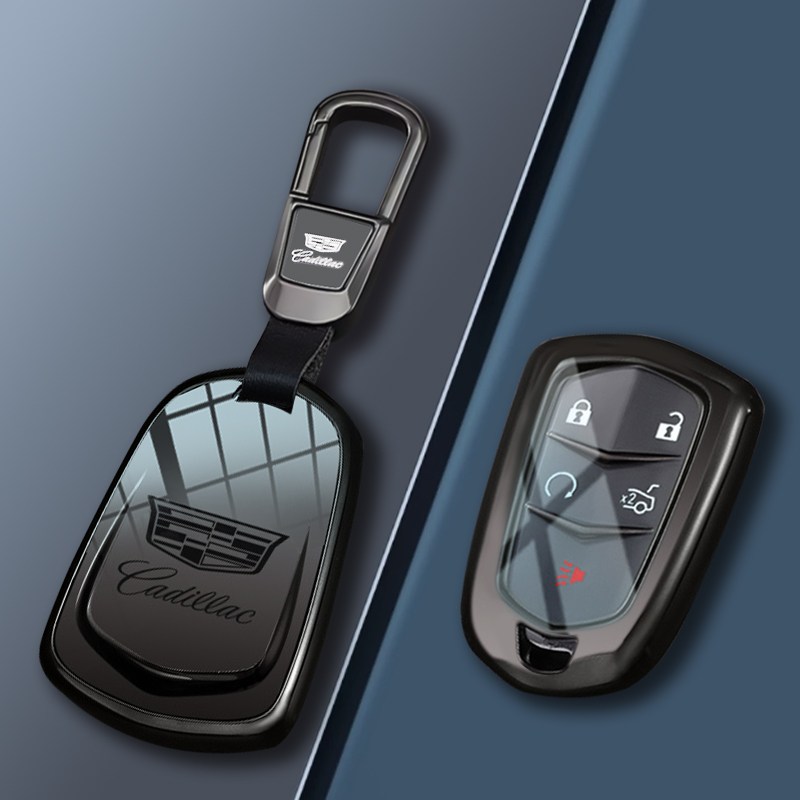 适用凯迪拉克xt5钥匙套xt4车xts壳xt6新atsl高级感男srx扣2025款