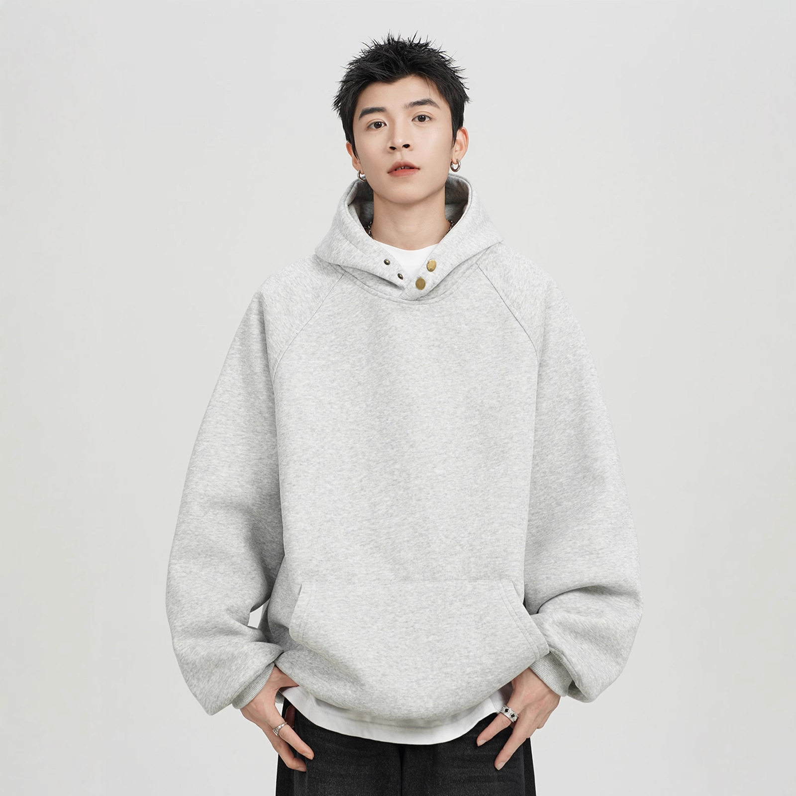 无领日常宽松休闲2025年秋季套头