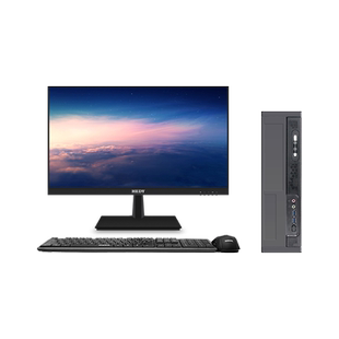 网课设计学习办公电脑主机企业采购财税学校游戏整机23.8英寸IPS硬屏显示器台式 悦祺20 电脑 HEDY 七喜