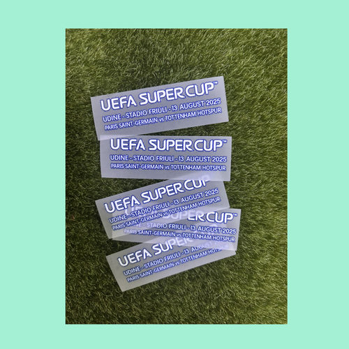 2025欧洲超级杯巴黎对赛巴黎对阵热刺Super Cup Patch热转印印字