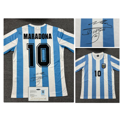1986阿根廷10号马拉多纳签名球衣印签MARADONA Signature Jersey