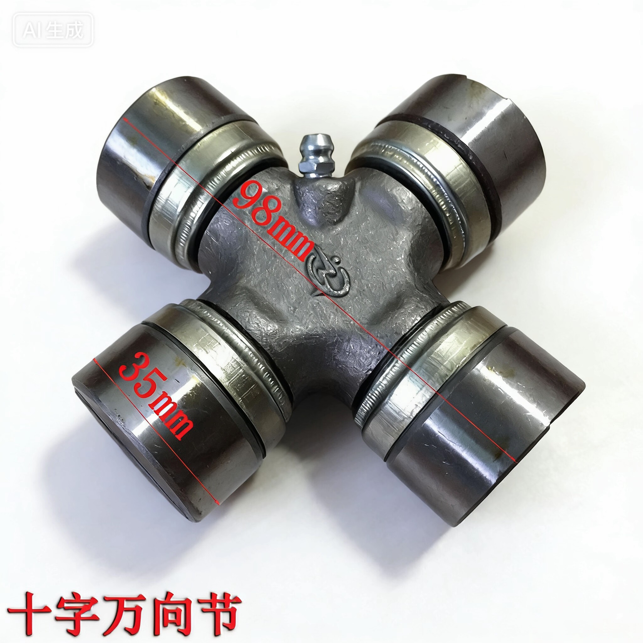 新源65/75轮胎式挖掘机配件 前后上下箱传动轴万向节伸缩叉十字节