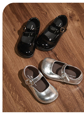 duoremi小香风公主26SS30拼色女童软底单鞋女复古百搭平底皮鞋