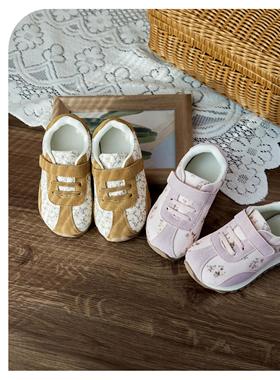 Duoremi童鞋小碎花阿甘透气运动鞋BR2504软底包跟小童学生鞋