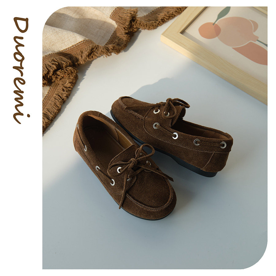 duoremi软底26ss09春季魔术贴女童复古港风乐福鞋牛皮公主皮鞋,童鞋/婴儿鞋/亲子鞋,皮鞋,淘宝优惠券,粉丝福利购,淘宝优惠卷