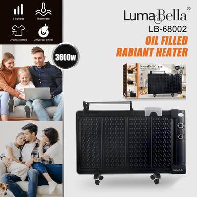 跨境LumaBella68002油酊取暖器3600W家用3速调节暖风机HEATER