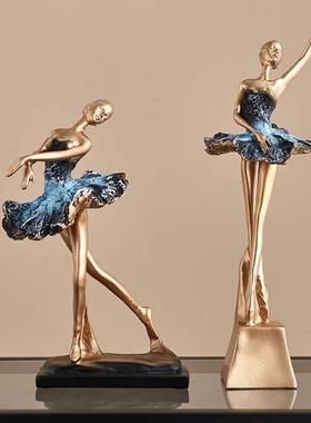 热卖时尚欧式芭蕾跳舞蹈女孩人物家居饰品摆件创意时尚舞蹈室摆件