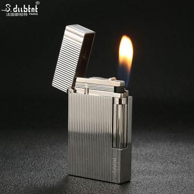 S.dubtnt都柏特拨轮侧滑充气朗声打火机钢音响声气体打火机可
