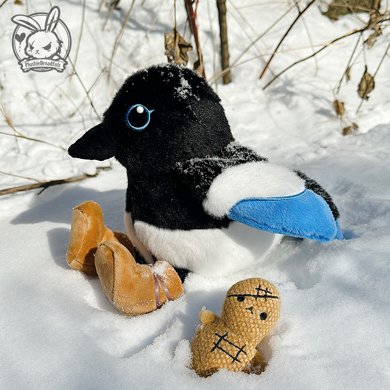 PLUSHIE DREADFULS毛绒公仔玩偶玩具超柔潮玩装饰礼物落基山喜鹊