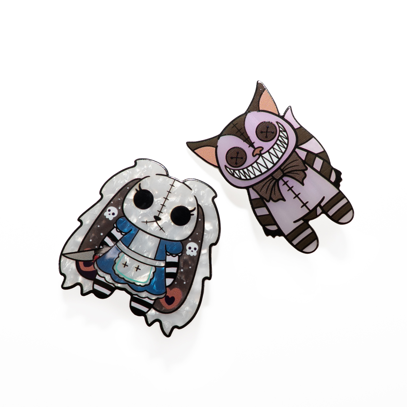 PLUSHIE DREADFULS发卡卡通爱丽丝柴郡猫发卡配饰可爱礼物