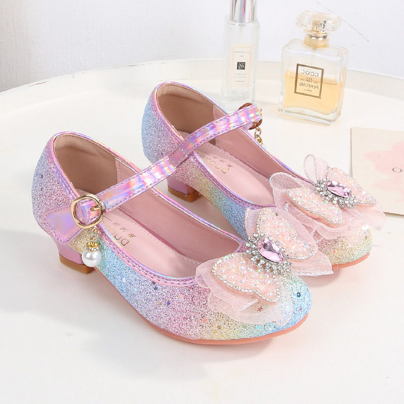 女童公主鞋新款冰雪奇缘爱莎水晶鞋软底春秋季蝴蝶结儿童闪钻单鞋,童鞋/婴儿鞋/亲子鞋,皮鞋,淘宝优惠券,粉丝福利购,淘宝优惠卷