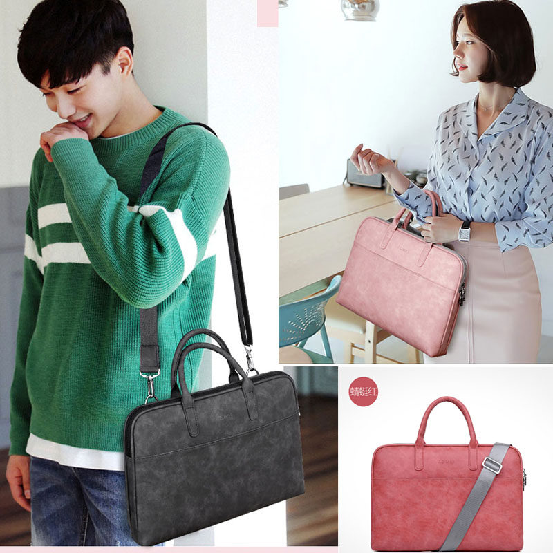 联想拯救者Y9000P Y7000P游戏本手提包R9000X/R7000K/P出差公文电脑包15.6/17.3寸简约笔记本男女皮革单肩包