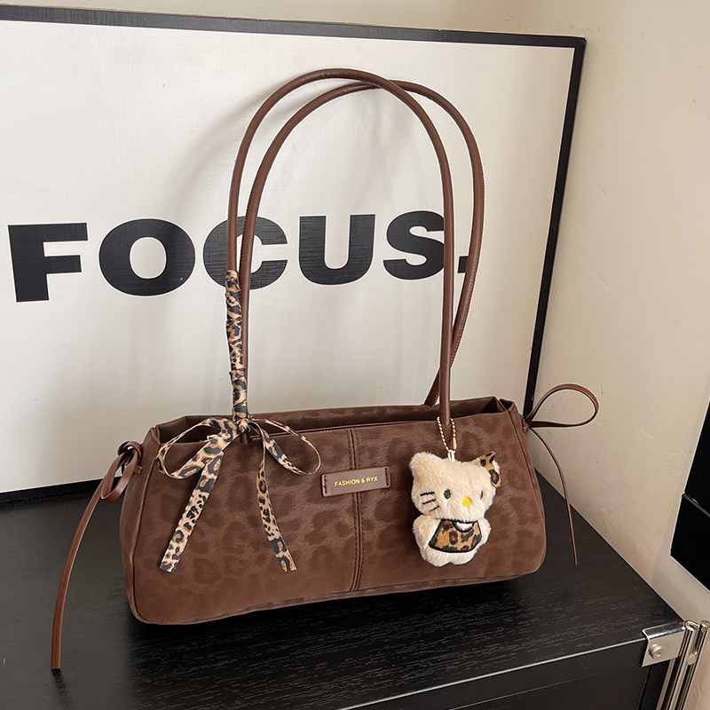 高级感豹纹包包女2025潮韩版时尚百搭单肩手提包ins法式小众挎包,箱包皮具/热销女包/男包,托特包,淘宝优惠券,粉丝福利购,淘宝优惠卷