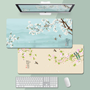 中国风鼠标垫子超大护手腕电脑桌垫办公定制大号学习键盘桌面垫