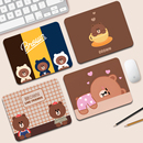 布朗熊鼠标垫学生书桌垫小号加厚卡通女生办公电脑桌面键盘垫定制