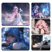 二次元 鼠标垫子小号男女生电脑办公家用桌面垫键盘防滑垫定制定做