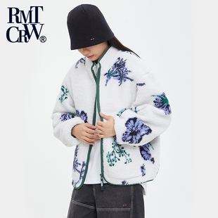 时尚 个性 图案宽松休闲立领保暖外套 韩版 RomanticCrown秋冬新款