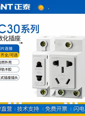 正泰接线板电源插头 二三四插头NEA7-201 301 401 311 411 10A16