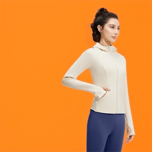 肥小棉品牌秋冬加绒瑜伽套装修身收腰女休闲百搭健身连帽运动套装