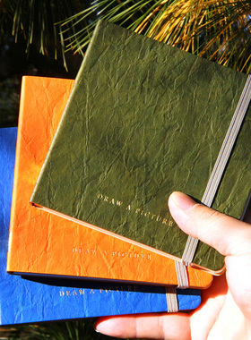 轻听160g单面不透马克本sketchbook马克笔彩铅速写正方小便携定制