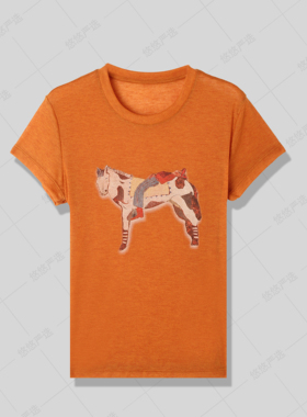 【白到发光】夏季修身印花短袖T恤