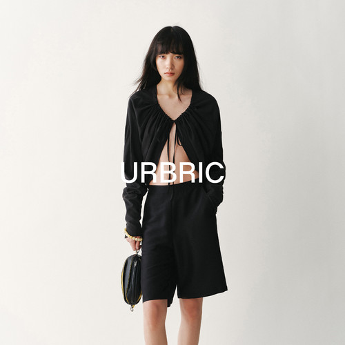 URBRIC·抽绳设计皱褶开衫