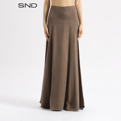 SNDSS26修身A摆半裙
