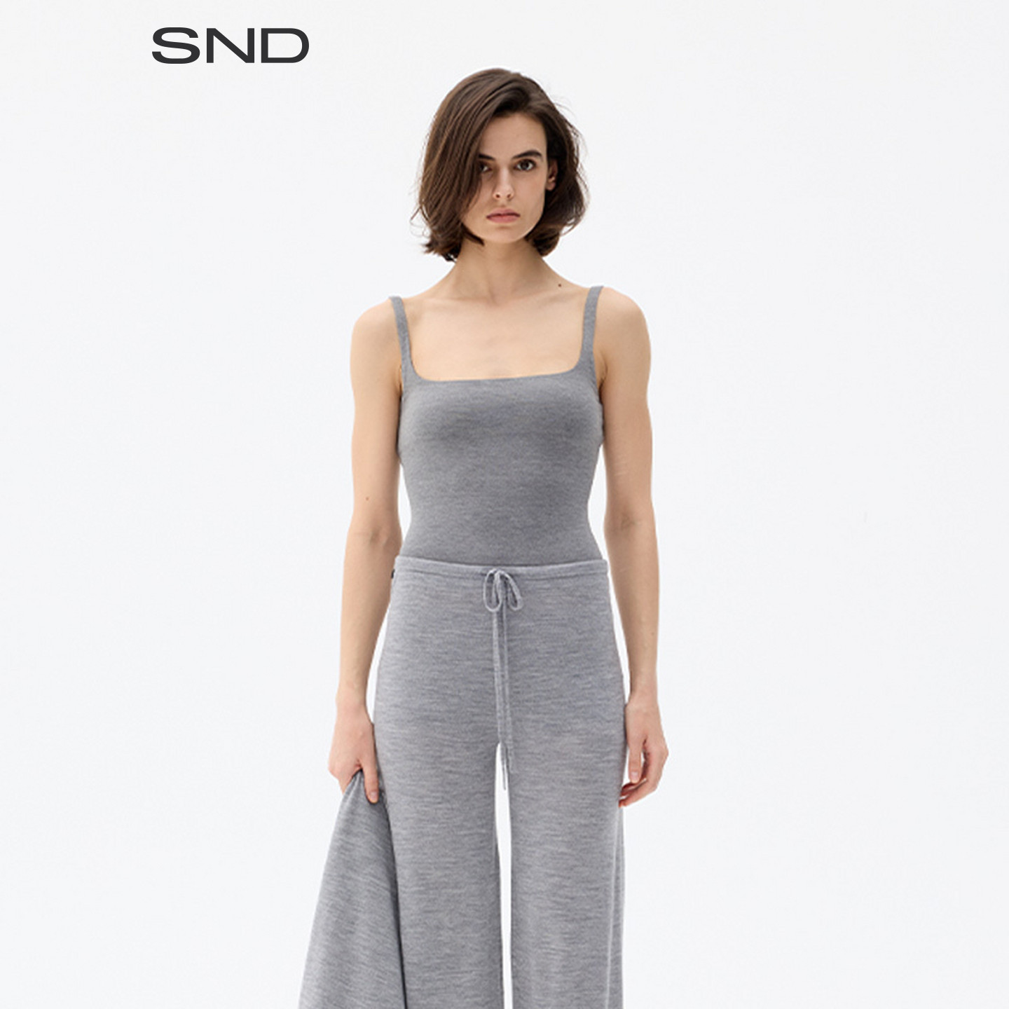 【FaxCopyExpress 设计师品牌】SND SS26 午后伸展优雅方领背心