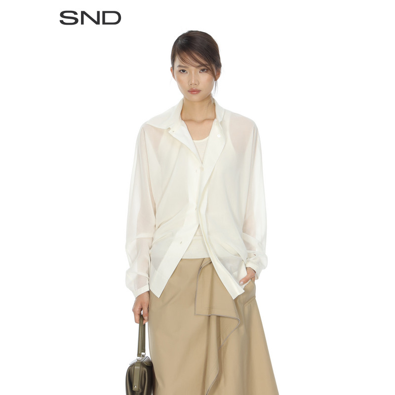 【CARVEN 设计师品牌】SND PS26 半透明衬衫女款