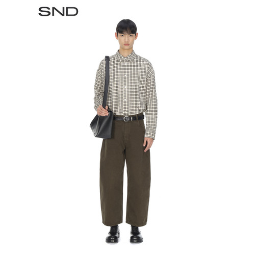SNDSS26宽松牛仔长裤男款