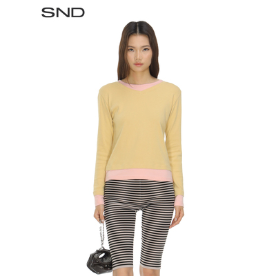 SNDSS26叠层设计长袖T恤女款