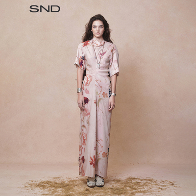 SNDSS26繁花中袖连衣裙