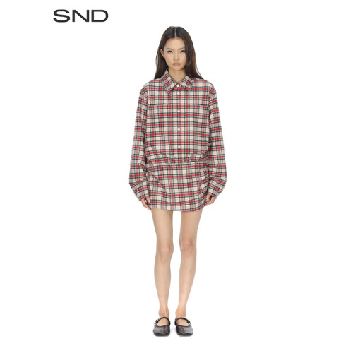SNDPS26可拆卸衬衫连衣裙女款