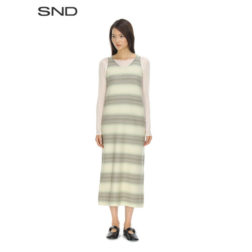 SNDSS26条纹连衣裙女款