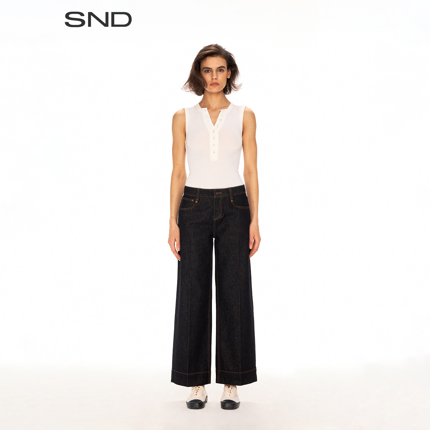 【FaxCopyExpress 设计师品牌】SND SS26 牛仔 888 - 九分裤