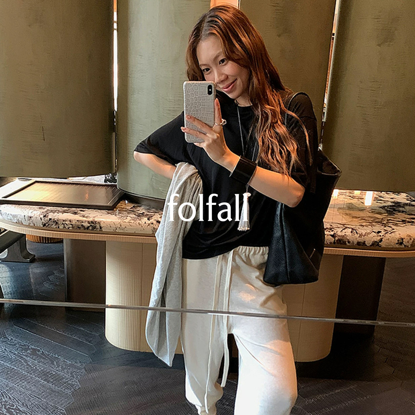 【FOLFALL 设计师品牌】SND SS26 天丝羊绒混纺透视宽松短袖T恤女