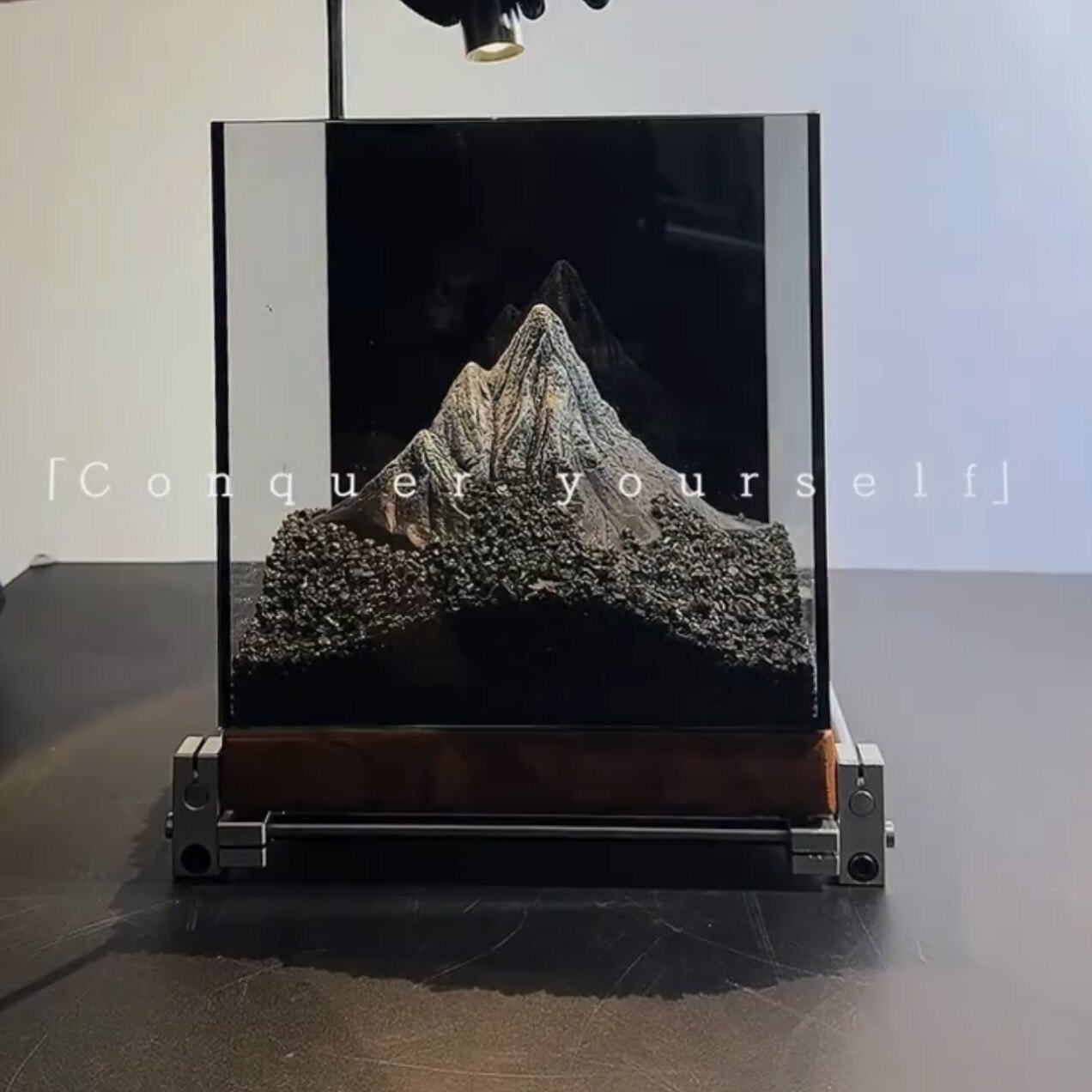 新品水底鱼缸日照金山雪山创意小摆件造景斗鱼水族布景装饰品