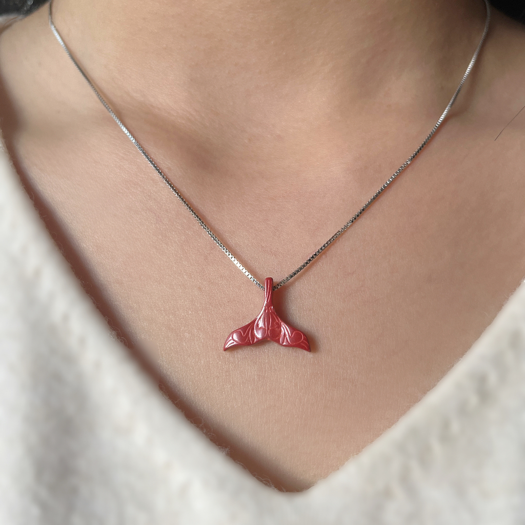 s925银项链女可调节红色转运礼物