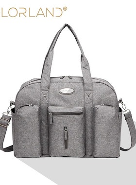 COLORLAND品牌时尚单肩包斜跨包多功能大容量潮爸爸出行包