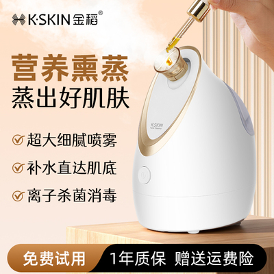 金稻蒸脸器冷热双喷纳米喷雾补水家用小型补水打开清洁毛孔蒸脸仪