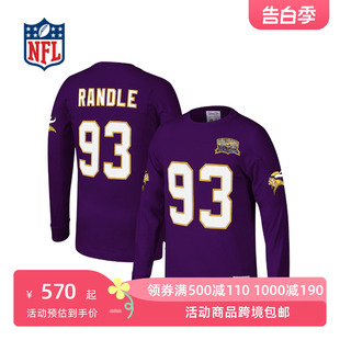 John 卫衣 Randle Ness 2000 Mitchell& 长袖 明尼苏达维京人