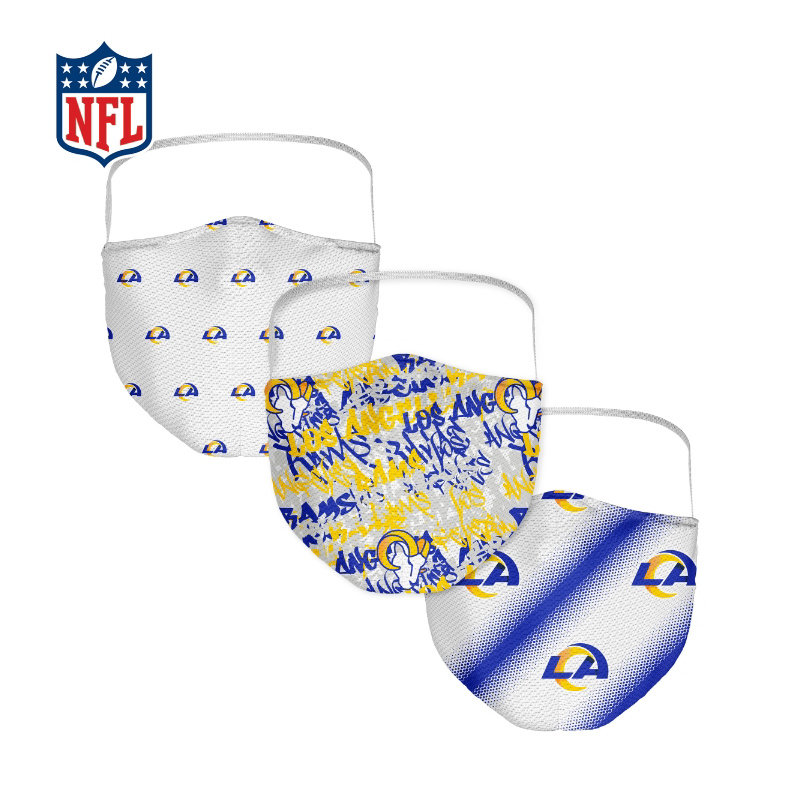 洛杉矶公羊 3件装 口罩 - 成人