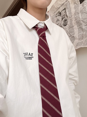 领带针织日系条纹格子