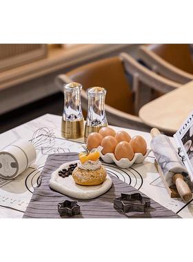 美式现代板板间厨房装饰品摆件真蛋糕咖啡橱柜餐厅烘焙主题陈设