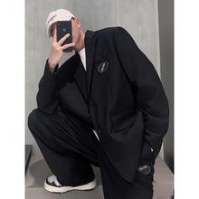 WE11DONE RULE潮牌WELLDONE韩版宽松休闲情侣西服夹克西装外套男