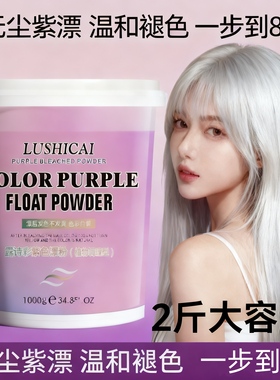 美发紫色漂粉理发店专用毛白剂漂发褪色剂漂白剂头发染发剂不伤发