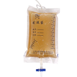 一次性使用防逆流引流袋江扬牌1000ml集尿袋男女通用型十字阀尿袋