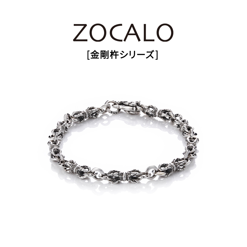 ZOCALO官方旗舰店金刚杵系列 男女士925银饰品 迷你鹰头手链