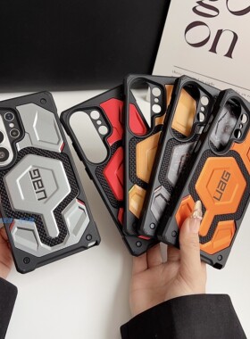 U系Monarch Pro适用于三星S26/s26plus/S26Ultra磁吸手机壳防摔全包保护套Magsafe壳高级感碳纤维男女硬壳
