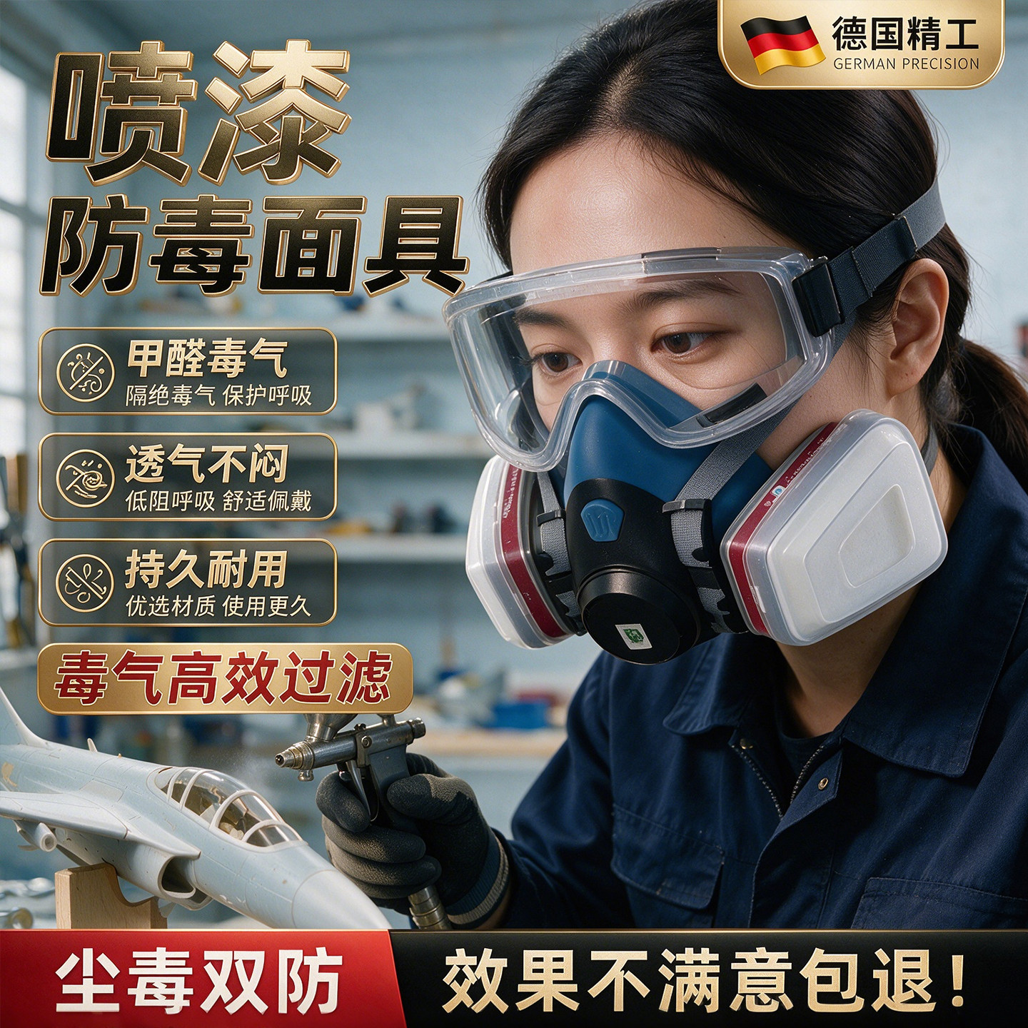 喷漆防毒面具硫化氢实验室放毒防